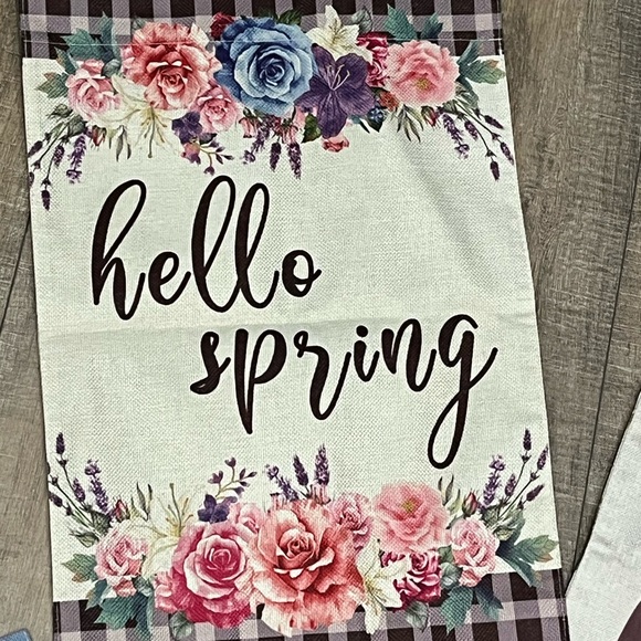 Floral Welcome House Flag Spring & Summer Design EUC - Picture 4 of 5